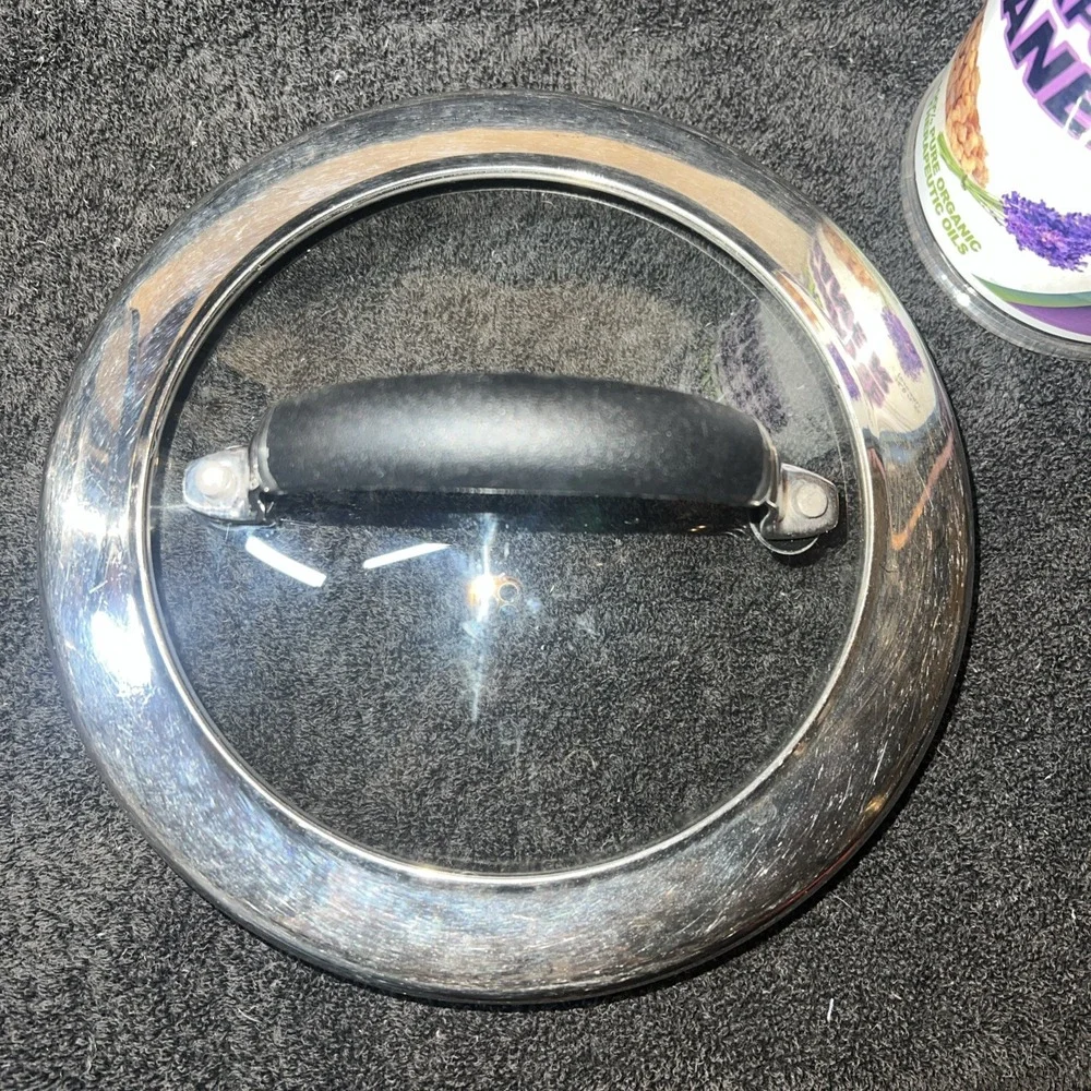 Stainless Steel Steamer Insert with Glass Lid 7.5 Inch Silver Universal Cookware
